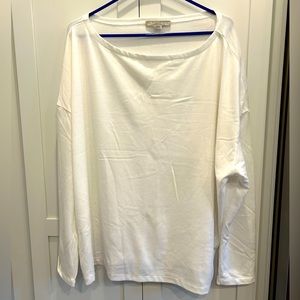 AllSaints Rita Boatneck Long Sleeve Oversize T-Shirt-MEDIUM